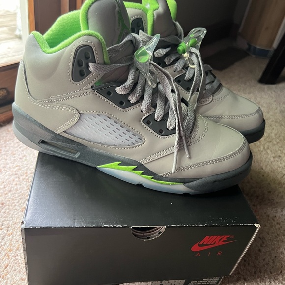 Air Jordan 5 retro Silver/green bean Flint Grey - Picture 6 of 7
